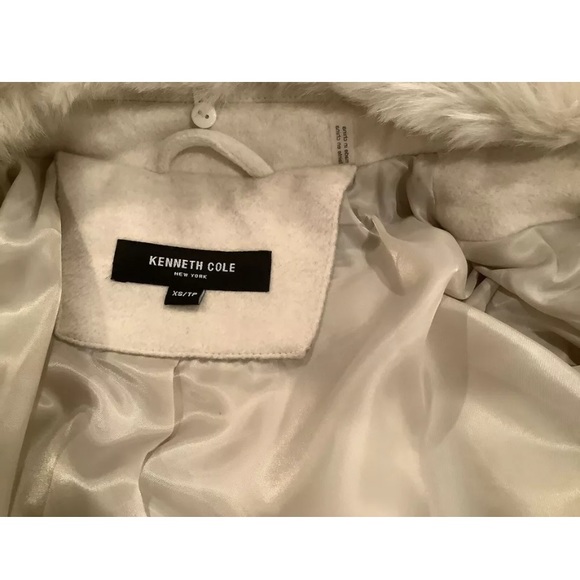 Kenneth Cole wool blend Walker coat oat XS - Picture 6 of 12